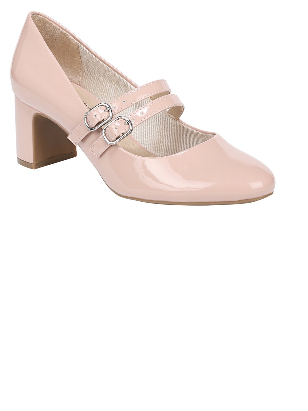 LifeStride True Women’s blush Patent Mary Jane Pumps heels Size 6.5
